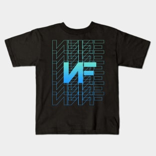 nf logo blue Kids T-Shirt